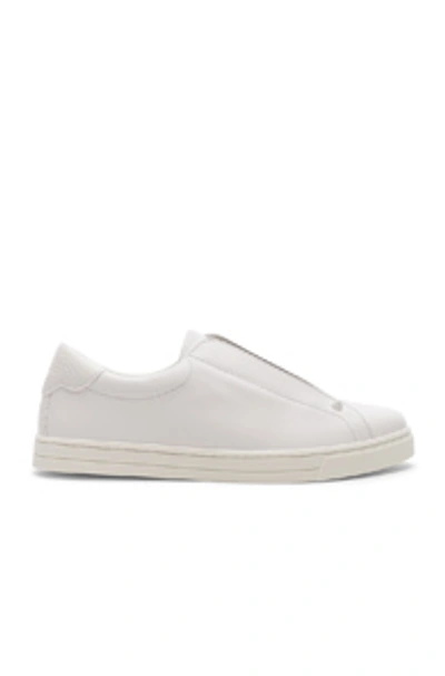 Shop Fendi Rockoclick Sneakers In White