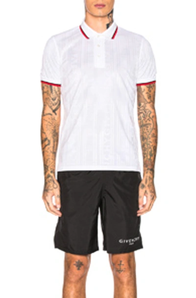 Shop Givenchy Polo In White