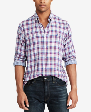 ralph lauren classic fit plaid shirt