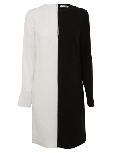 Shop Givenchy Two-tone Shift Dress In Black White