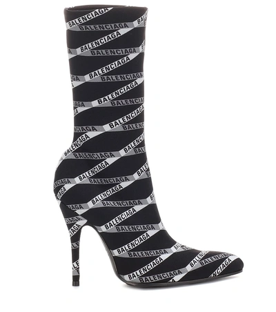 Shop Balenciaga Stretch Jersey Sock Boots In Black