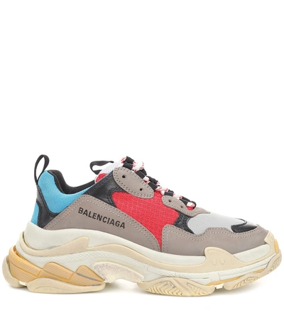 Shop Balenciaga Triple S Sneakers In Multicoloured