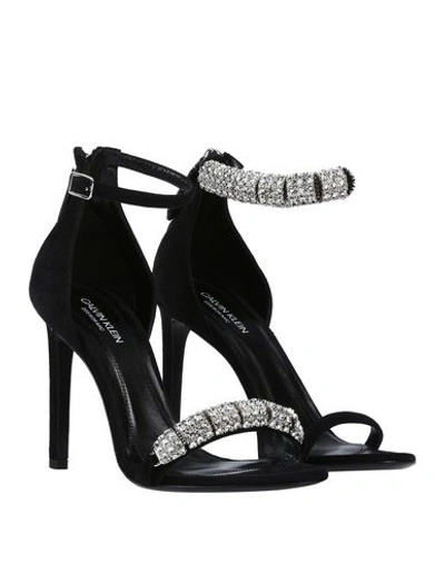 Shop Calvin Klein 205w39nyc Sandals In Black