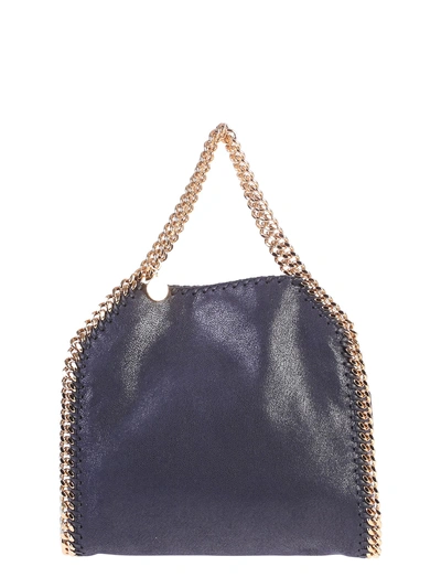 Shop Stella Mccartney Navy Blue Small Falabella Bag