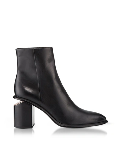 Shop Alexander Wang Anna Black Calf Leather Boots