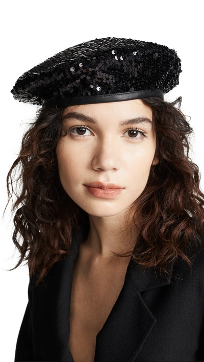 Shop Eugenia Kim Cher Beret Hat In Black