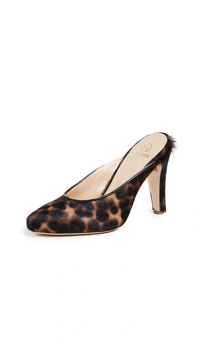 Shop Brother Vellies Holiday Mules In Leopard