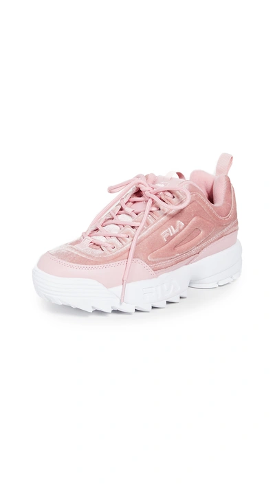 Fila Disruptor Ii Premium Velour Sneakers In Pink | ModeSens
