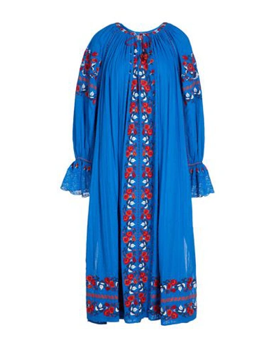 Shop Ulla Johnson Midi Dress In Azure