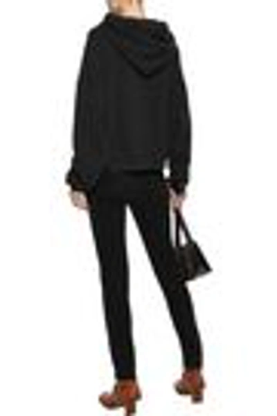 Re/done Distressed High-rise Skinny Jeans In Black