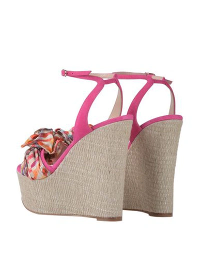 Casadei Sandals In Fuchsia