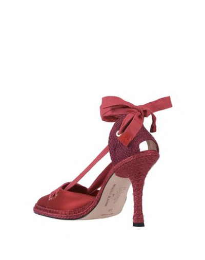 Shop Castañer By Manolo Blahnik Pump In Maroon