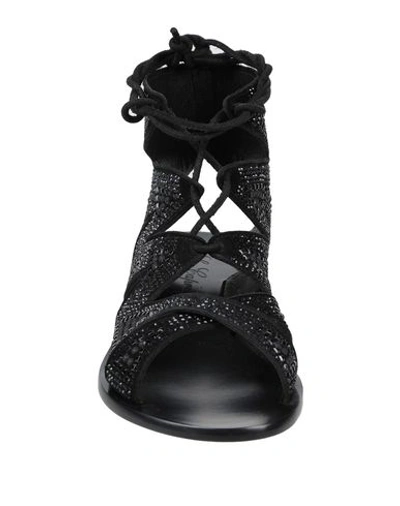 Shop Le Capresi Sandals In Black