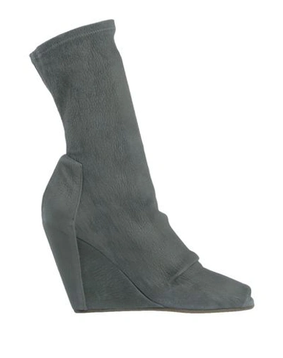Shop Rick Owens Ankle Boots In Military Green