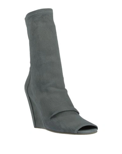 Shop Rick Owens Ankle Boots In Military Green