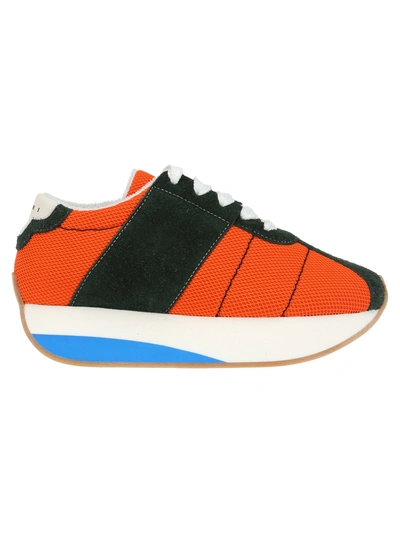 Shop Marni Sneaker Big Sole In Orange + Fluo