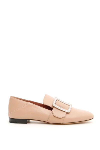 Shop Bally Janelle Moccasins In Skin 16 (pink)