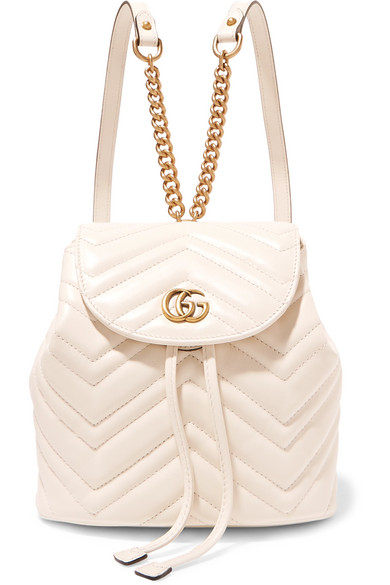 gucci marmont quilted leather backpack