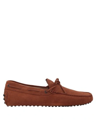 Shop Tod's Loafers In Brown