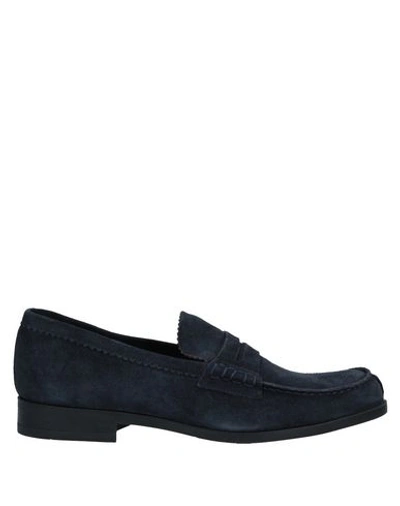 Shop Campanile Loafers In Dark Blue