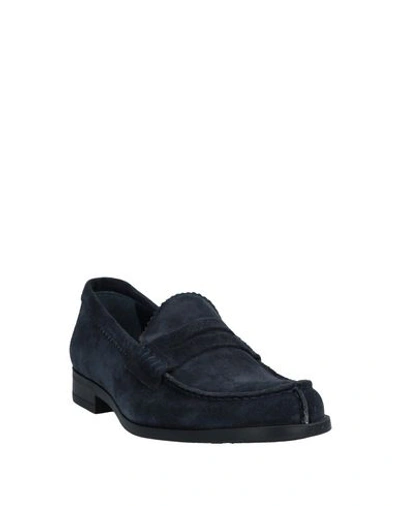 Shop Campanile Loafers In Dark Blue