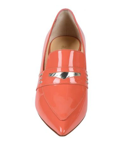 Shop A.testoni Loafers In Coral