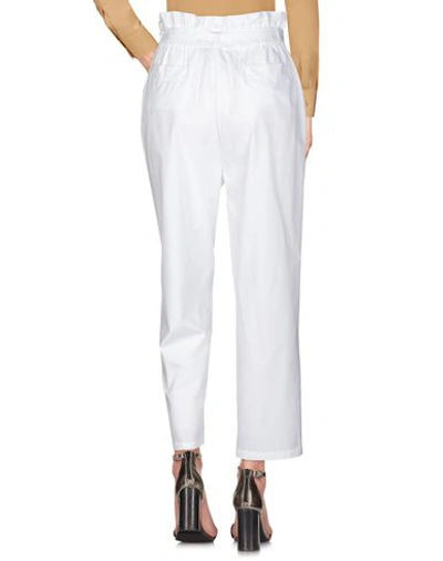 Shop Atos Lombardini Woman Pants White Size 4 Cotton, Polyamide, Elastane