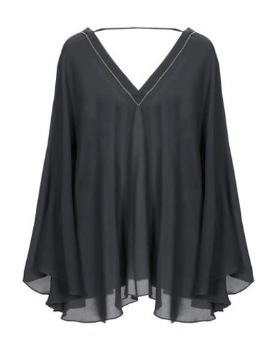 Brunello Cucinelli Blouse In Steel Grey