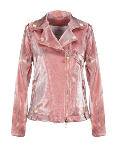 Shop Pierre Balmain Jackets In Salmon Pink