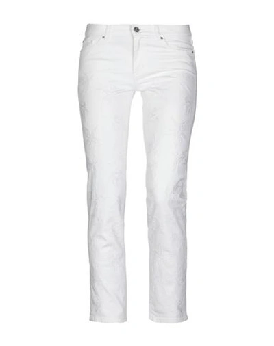 Shop Hugo Boss Denim Pants In White