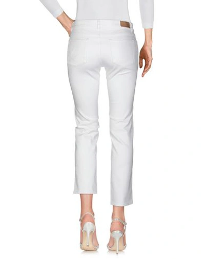 Shop Hugo Boss Denim Pants In White