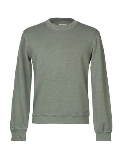Authentic Original Vintage Style Sweatshirt In Military Green