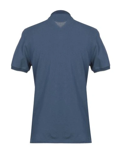 Shop Brunello Cucinelli Polo Shirts In Blue