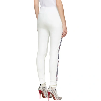 Shop Fendi White  Mania Lounge Pants In F0znm White