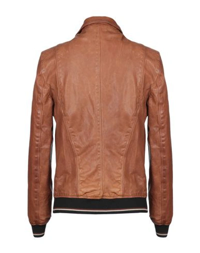 Shop Delan Bomber In Brown