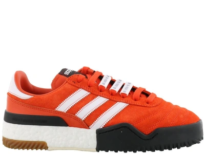 Shop Adidas Originals By Alexander Wang Bball Soccer Sneaker In Orange/white