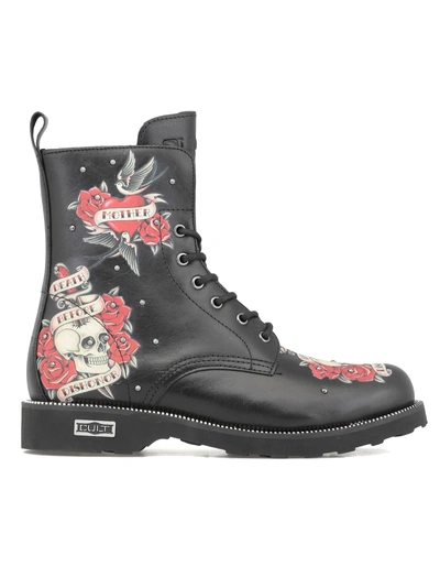 Shop Cult Zeppelin Mid 2712 Army Boots In Black