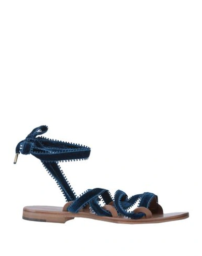 Shop Álvaro González Sandals In Blue