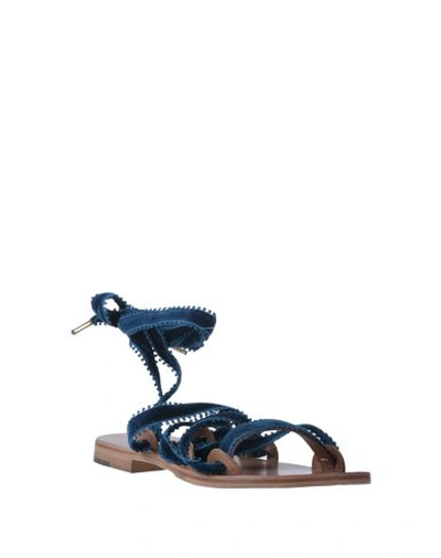 Shop Álvaro González Sandals In Blue