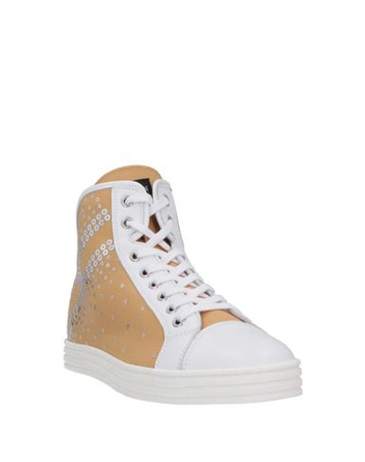 Hogan Rebel Sneakers In Beige