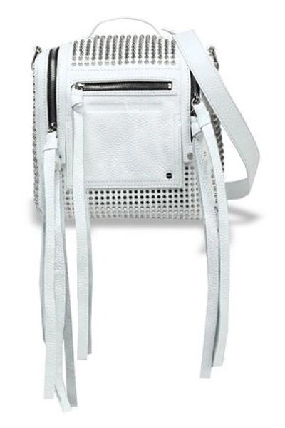 Shop Mcq By Alexander Mcqueen Mcq Alexander Mcqueen Woman Convertible Studded Leather Backpack White