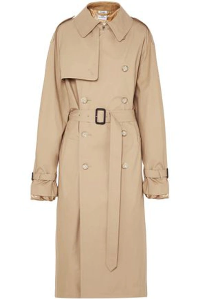 Shop Vetements Woman + Mackintosh Gabardine Trench Coat Beige