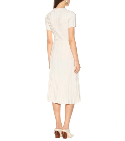Shop Altuzarra Abelia Cotton-blend Dress In White