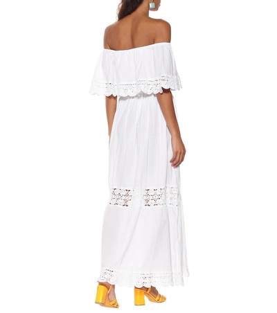 Shop Anna Kosturova Janessa Off-the-shoulder Dress In White