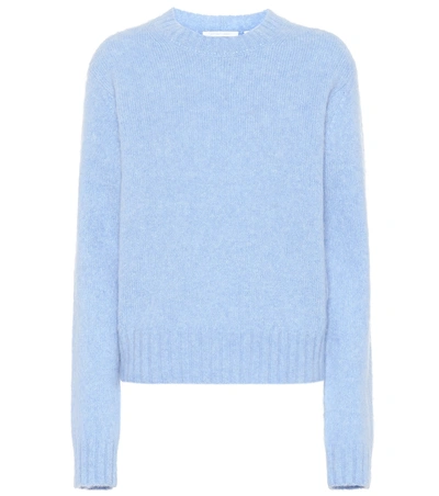 Shop Helmut Lang Wool And Alpaca-blend Sweater In Blue