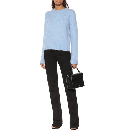 Shop Helmut Lang Wool And Alpaca-blend Sweater In Blue