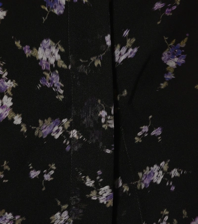 Shop Altuzarra Chika Floral-printed Silk Blouse In Black
