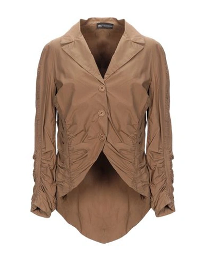 Shop Tru Trussardi Blazer In Khaki