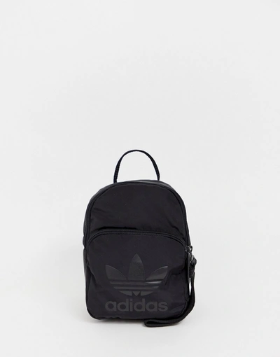 Adidas Originals Mini Backpack In All Black - Black | ModeSens