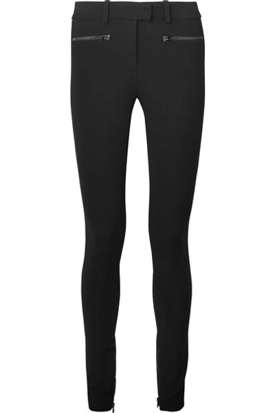 Shop Tom Ford Stretch-jersey Skinny Pants In Black